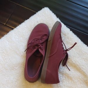 Maroon Authentic-style Vans